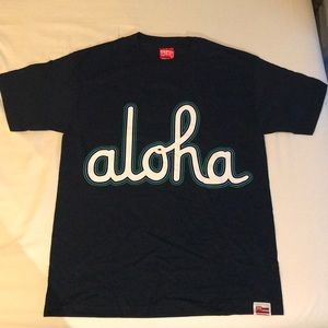 In4mation Aloha Army "Aloha Script Kam" Navy Tee